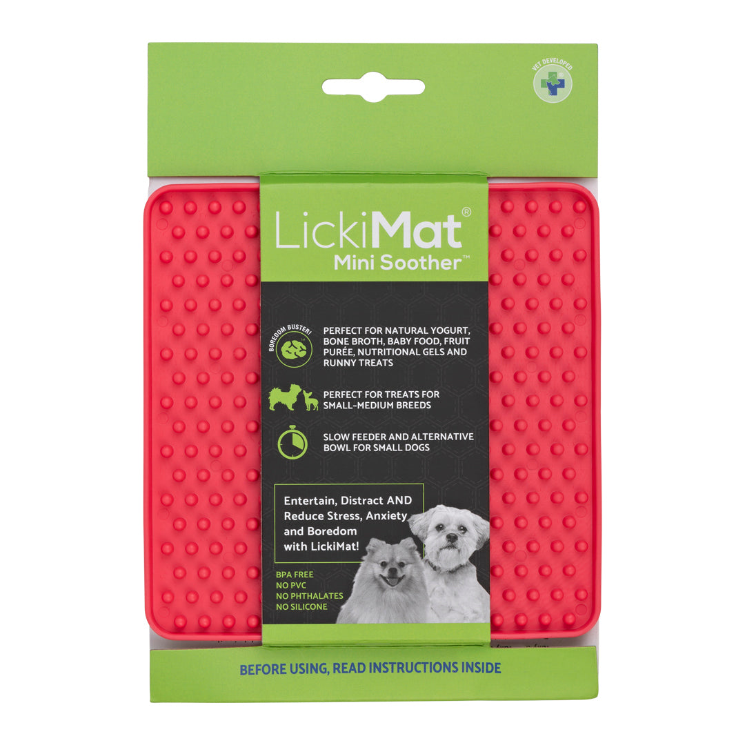 Lickimat Mini Soother Pink for Pets from Amaloki