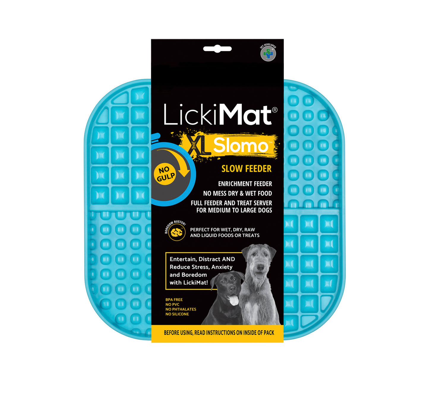 Lickimat SloMo XL Turquoise for Pets from Amaloki