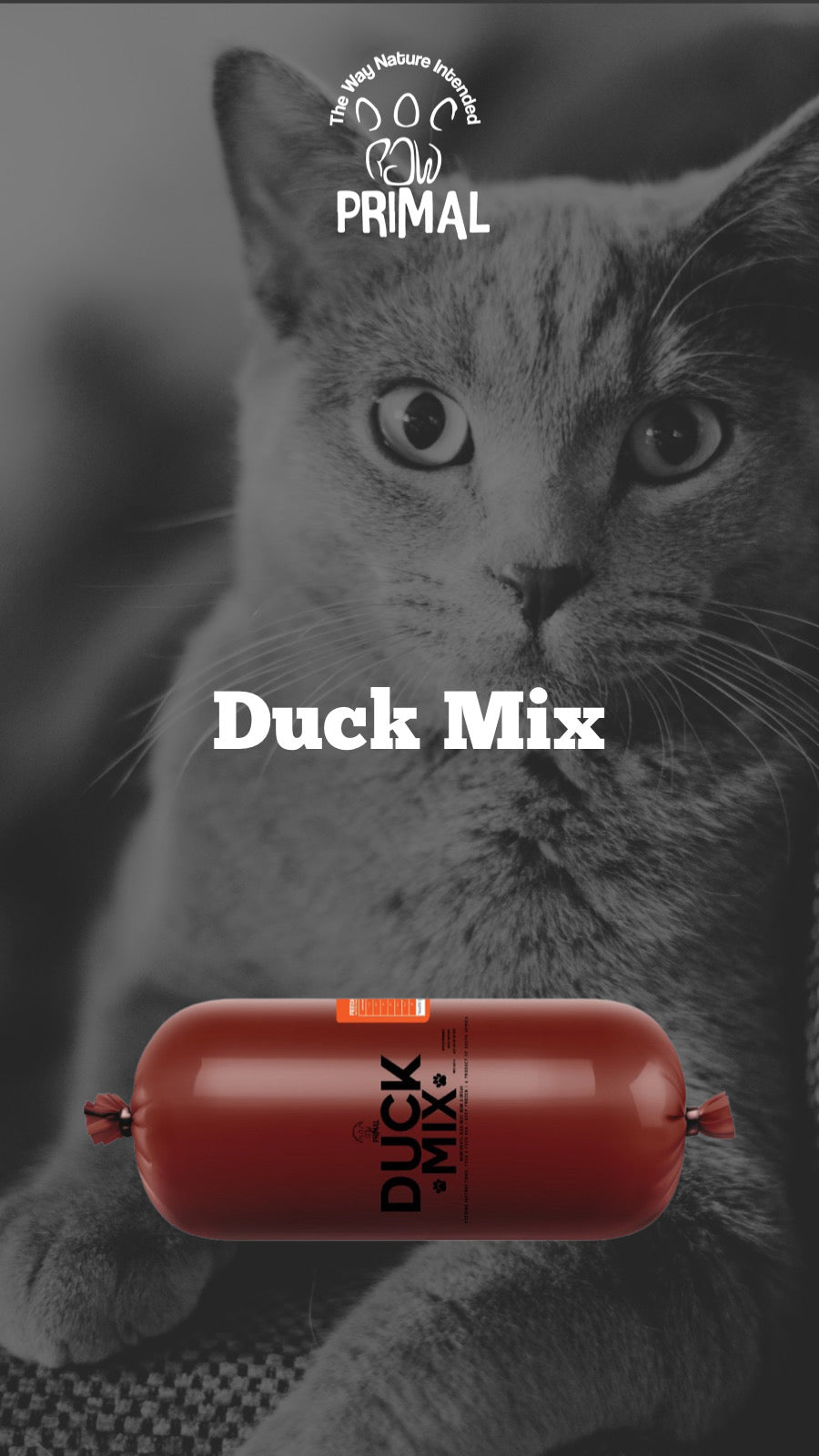 Healthy Pets food. Duck MIx Original 1kg Rolls for Pets from Amaloki