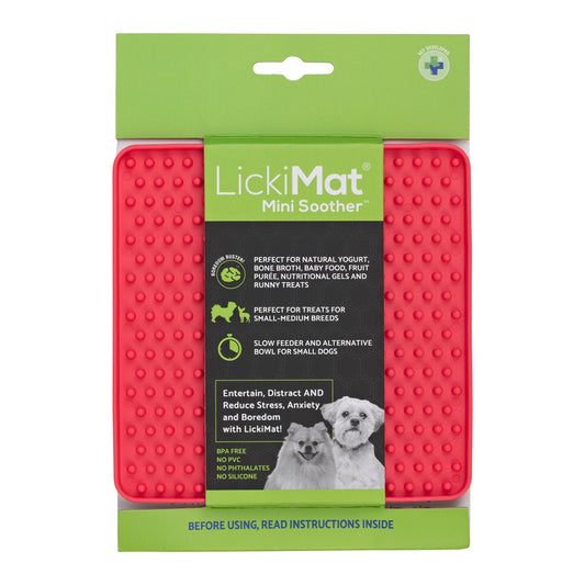 Lickimat Mini Soother Pink for Pets from Amaloki
