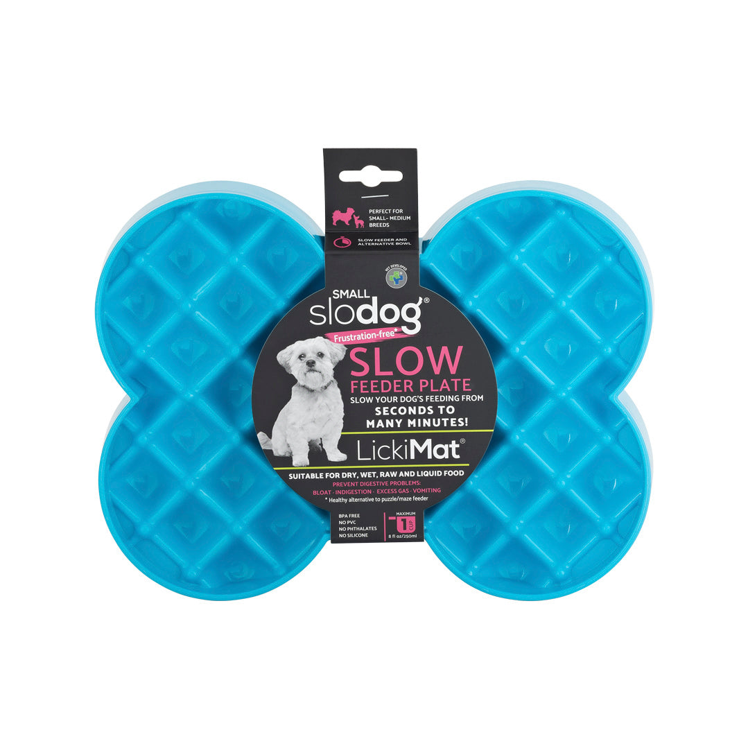 Lickimat Small SloDog Feeder Turquoise Pets Amaloki