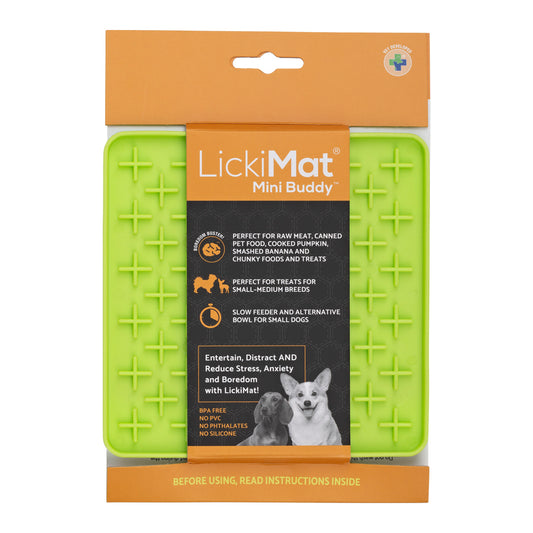 Lickmat Mini Buddy Green for Dogs from Amaoki