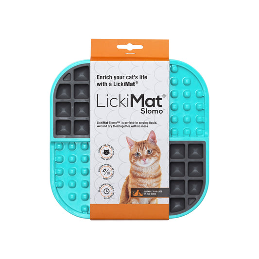 Lickimat Slomo for Cats Turquoise from Amaloki