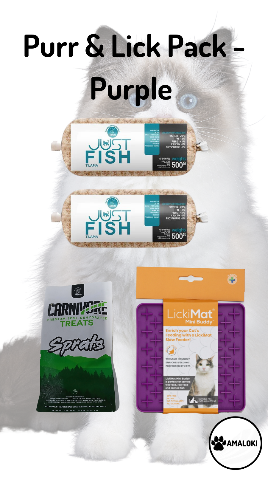 Purr&Licks Pack Purple for Cats