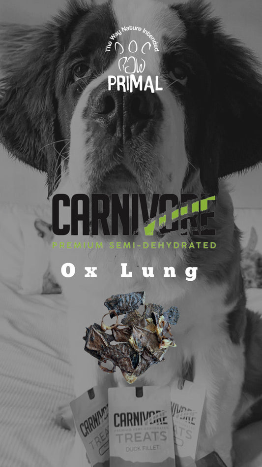 Healthy dog & cat treats. Semi-Hydrated Ox Lung Treats for Pets from Amaloki